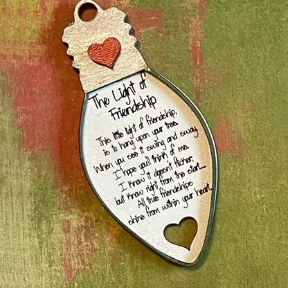 Pendentif D' Amitié de Noël - un Signe D' Authentique Solidarité!