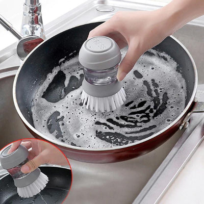Brosse à Vaisselle Pratique avec Distributeur de Savon