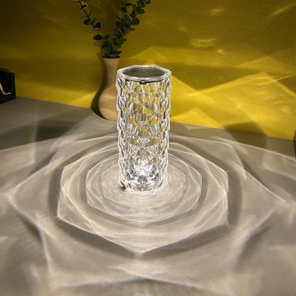 Lampe de Table Romantique en Cristal - Élégance et Style pour Votre Maison