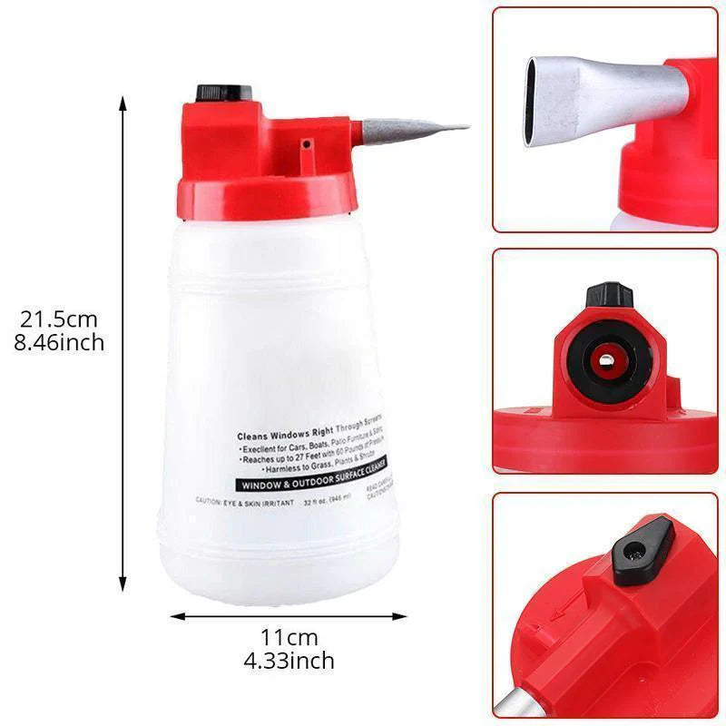 Détergent Universel pour Fenêtres et Surfaces avec Raccord pour Tuyau D' Arrosage
