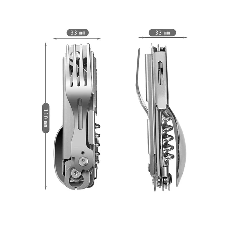 Ensemble D' Outils de Camping Multifonctionnels 5 en 1