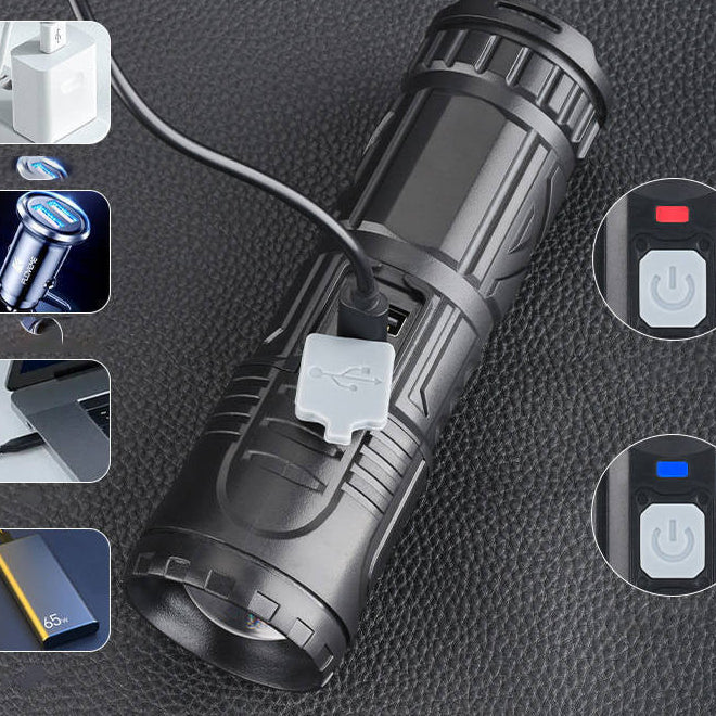 Leuchtpro - Lampe de Poche à Zoom Télescopique pour Toutes les Situations