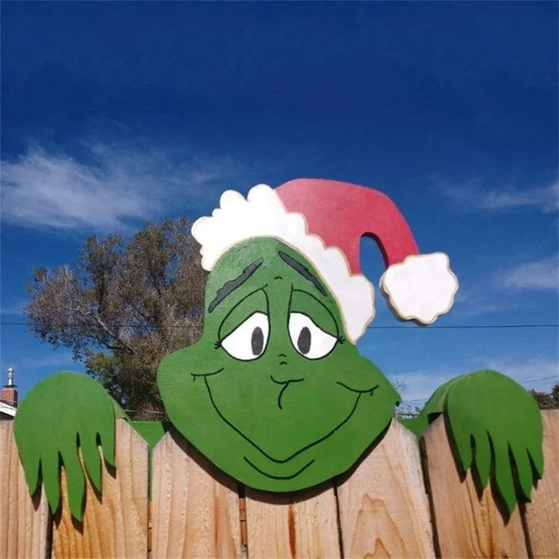 Décoration Festive de la Clôture de Noël - Mettez des Accents Brillants dans Votre Jardin