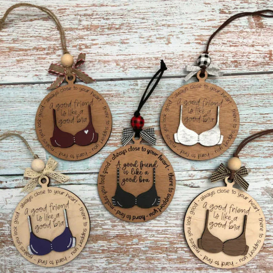 Noëlspirit - Drôle de Pendentif en Bois pour une Décoration Festive