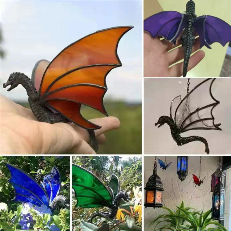 Figure de Dragon Suspendu Colorée