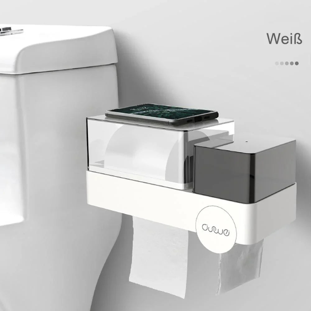 Boîte de Rangement pour Salle de Bain 3 en 1 Montée sur le Mur