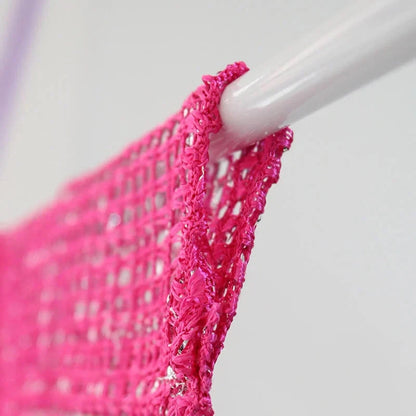 Elégant Rideau de Porte en Fil de Rose - une Déco Stylée pour Ta Maison