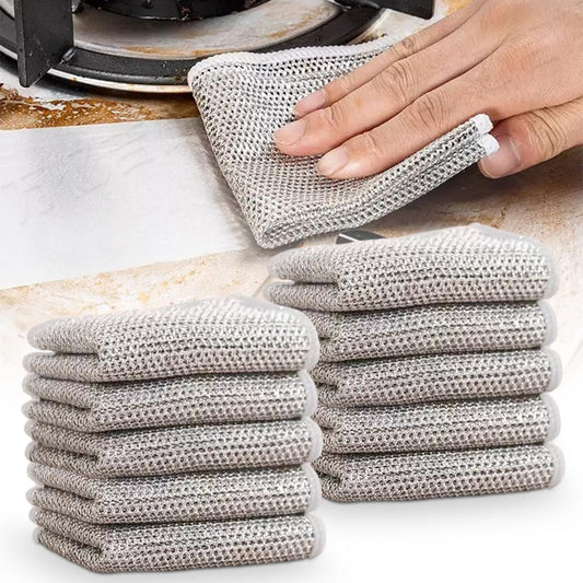 Lavette de Rinçage Efficace en Tissu Métallique