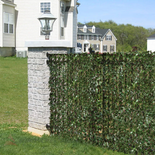 Clôture Pare-vue Flexible avec Optique de Plantes Grimpantes