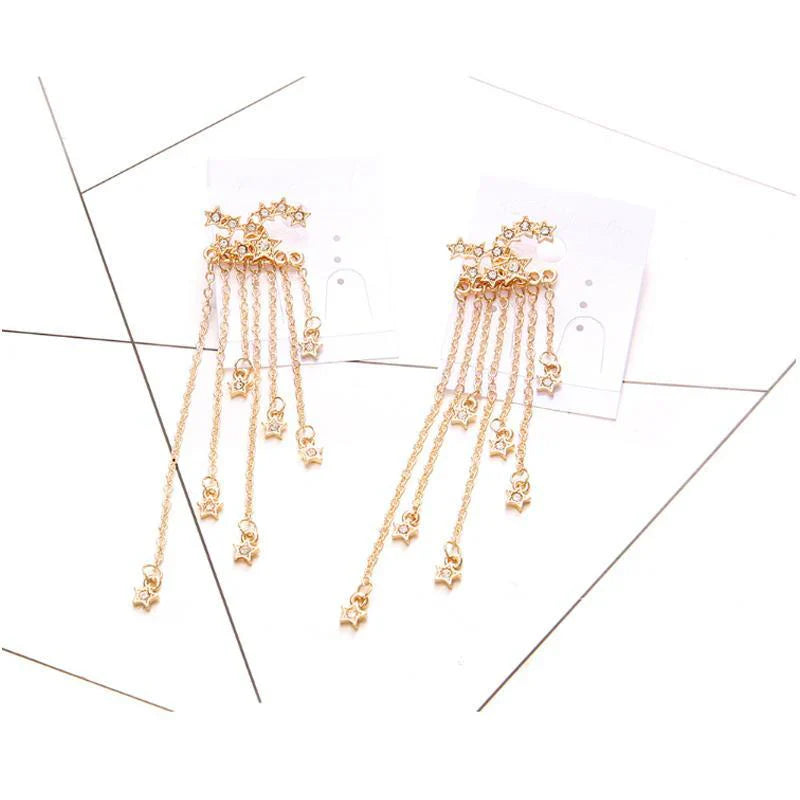 Boucles D' Oreilles en Forme D' Étoile de Bohême
