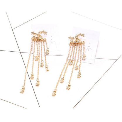 Boucles D' Oreilles en Forme D' Étoile de Bohême