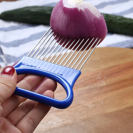 Proslice - Porte-oignons en Acier Inoxydable pour une Découpe Précise et en Toute Sécurité