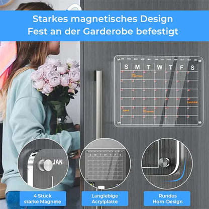 Planificateur Magnétique pour Réfrigérateur avec Set de Mémos