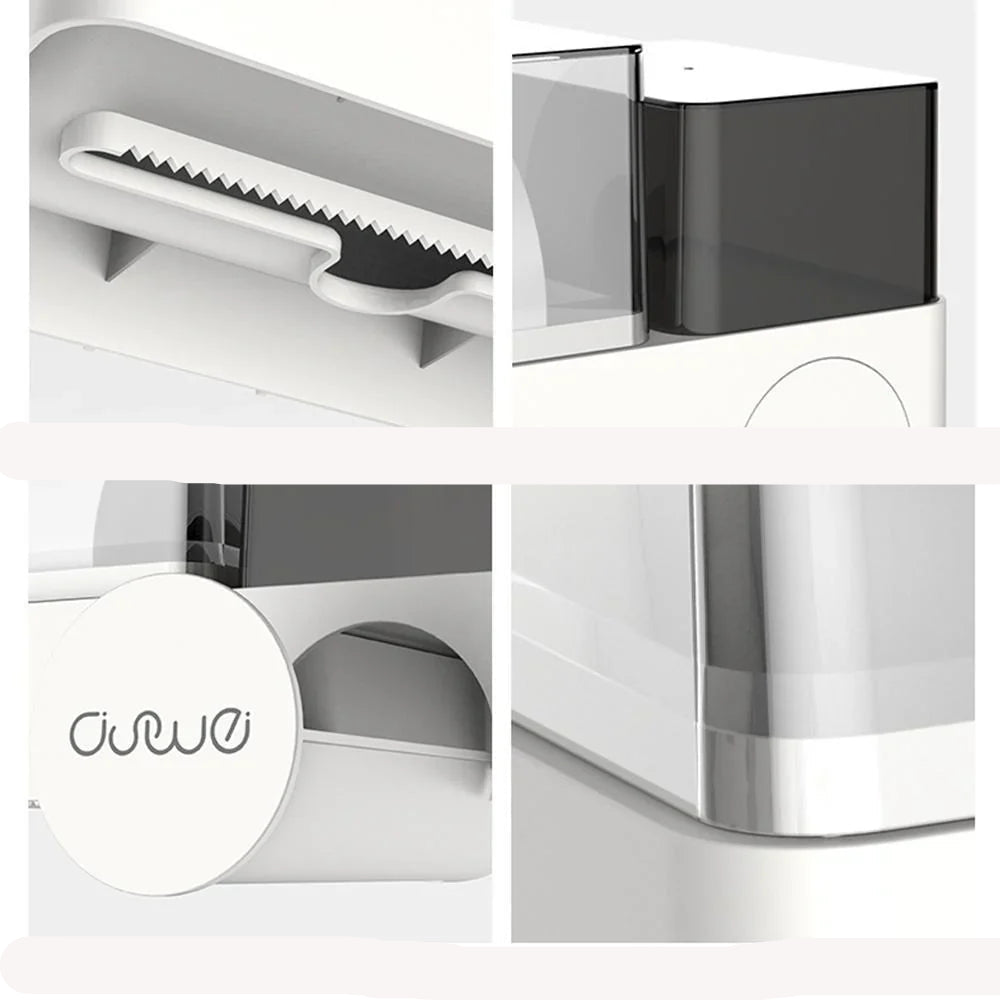 Boîte de Rangement pour Salle de Bain 3 en 1 Montée sur le Mur