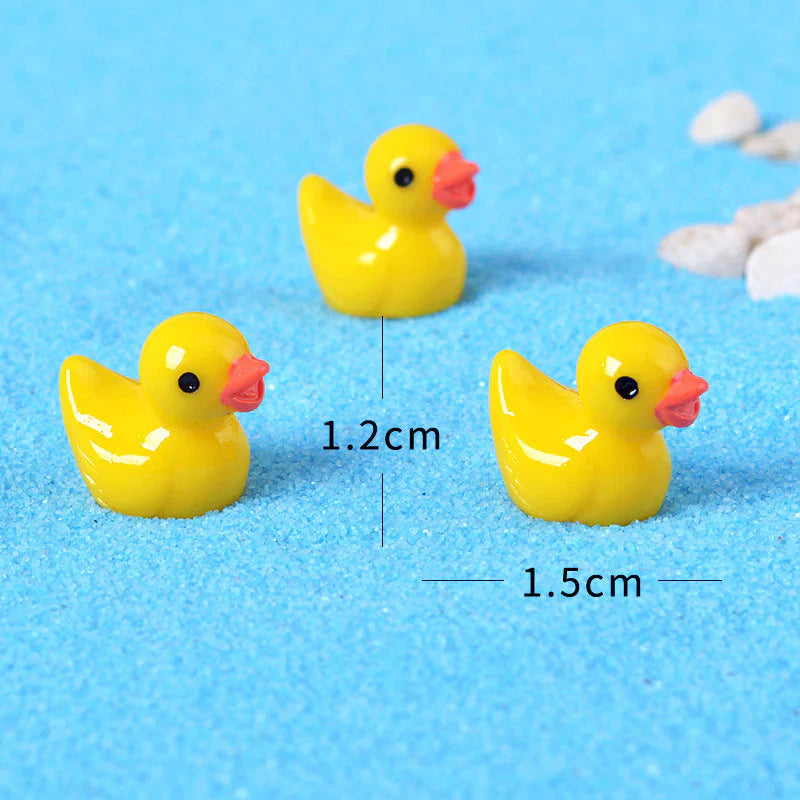 Mini Décoration de Canards Jaunes