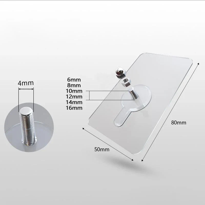 Crochets à Vis Autocollants - Simples, Stables et Ne Laissant Pas de Trace