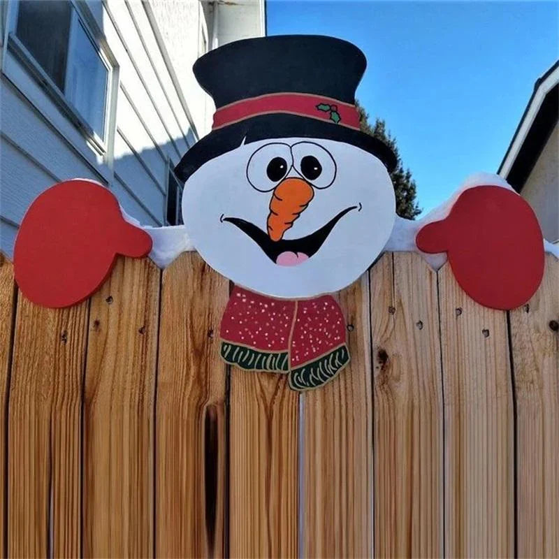 Décoration Festive de la Clôture de Noël - Mettez des Accents Brillants dans Votre Jardin