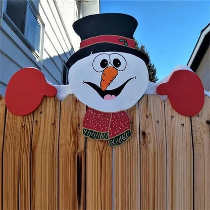 Décoration Festive de la Clôture de Noël - Mettez des Accents Brillants dans Votre Jardin