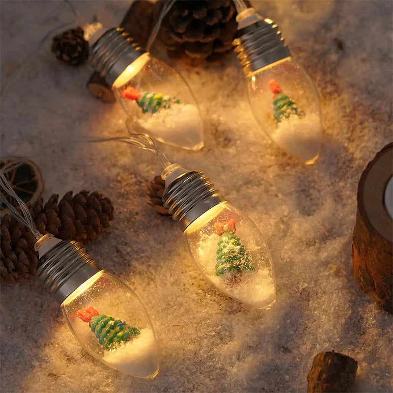 Chaînes Lumineuses Led de Noël Festives - une Lumière Magique pour les Fêtes