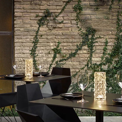 Lampe de Table Romantique en Cristal - Élégance et Style pour Votre Maison