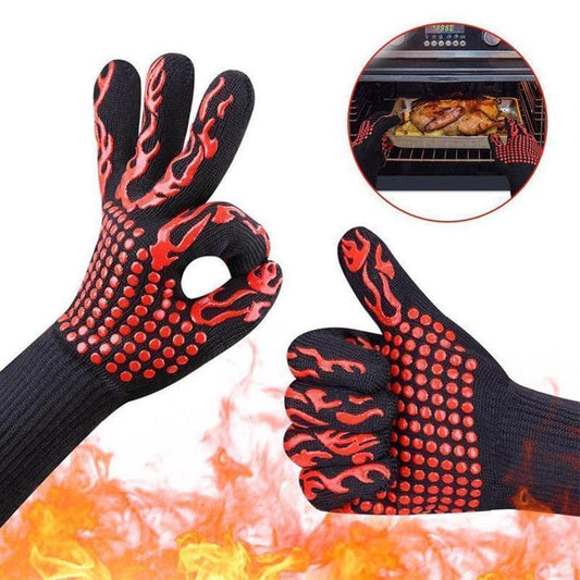 Gants Professionnels pour Barbecue Résistants à la Chaleur - 1 Paire