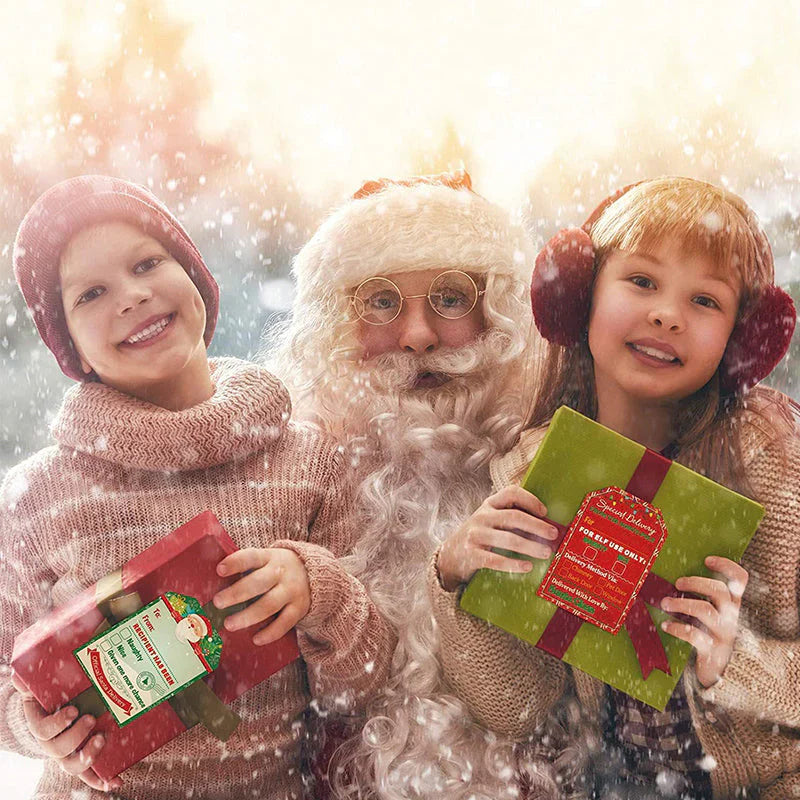 Rouleau D' Autocollants Cadeaux de Noël (200 Pièces)