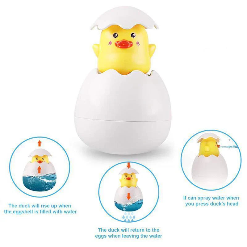 Jouet de Bain à Vaporiser Hatching Poussin