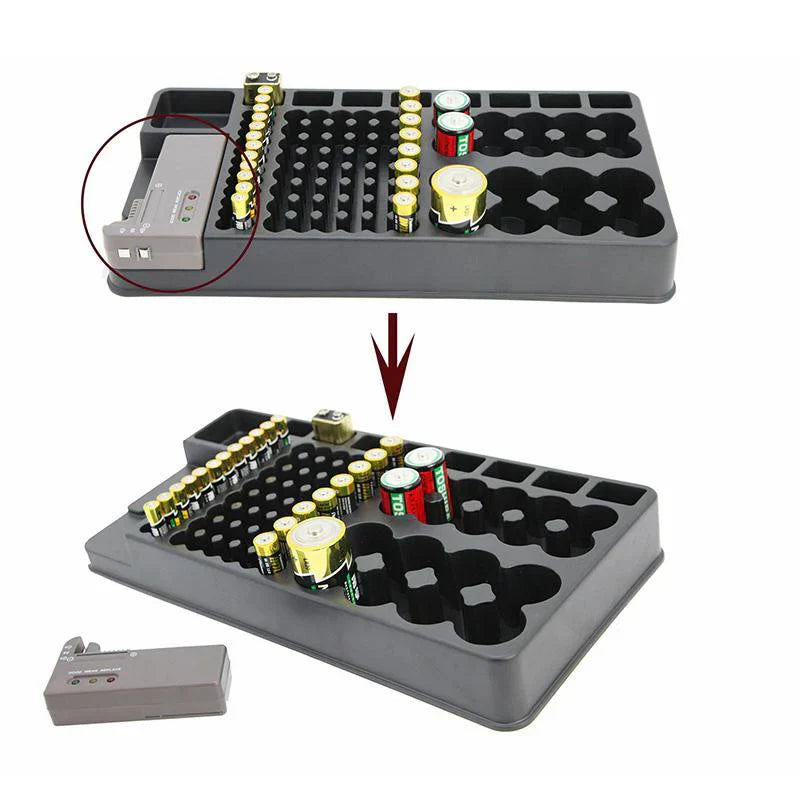 Organisateur de Batterie avec Appareil de Test