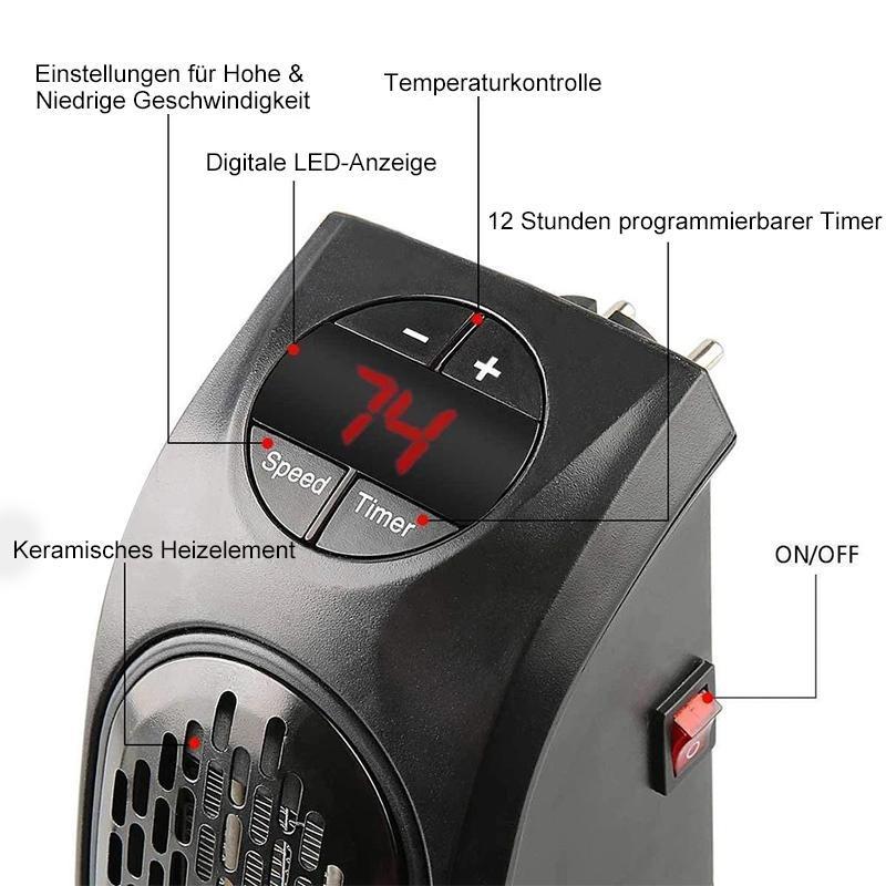 Mini-chauffage Portable - Efficace, Sûr et Polyvalent