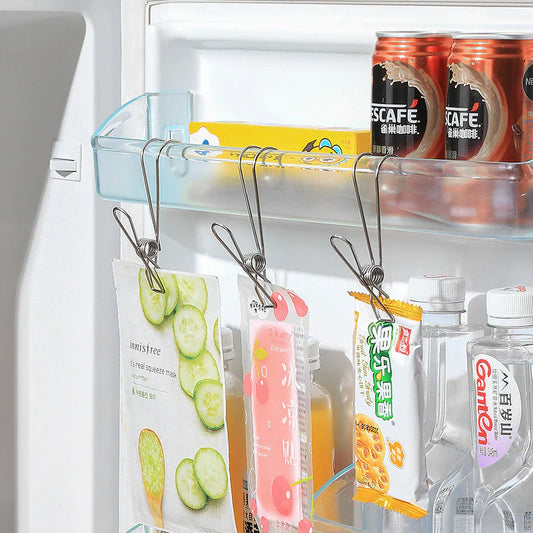 Pinces à Linge en Acier Inoxydable (10 Pièces)