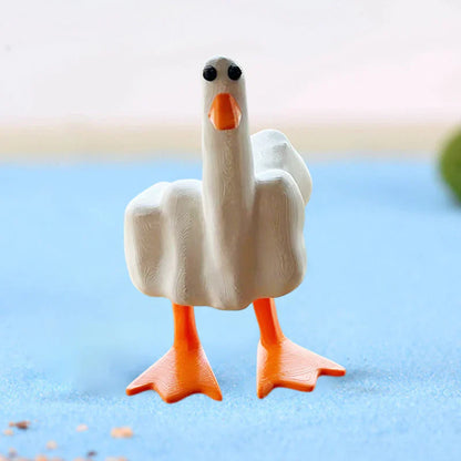 Figure de Canard Audacieuse pour le Jardin