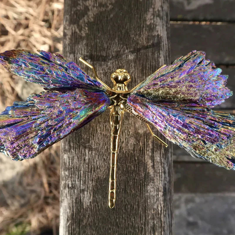 Décoration de Libellules en Cristal Colorée