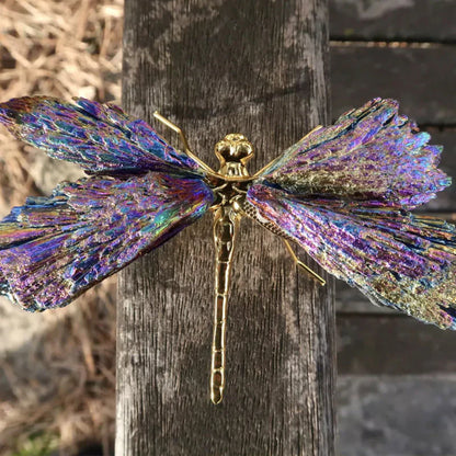 Décoration de Libellules en Cristal Colorée