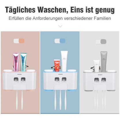 Set Pratique de Porte-brosse à Dents et de Distributeur de Dentifrice