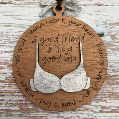 Noëlspirit - Drôle de Pendentif en Bois pour une Décoration Festive