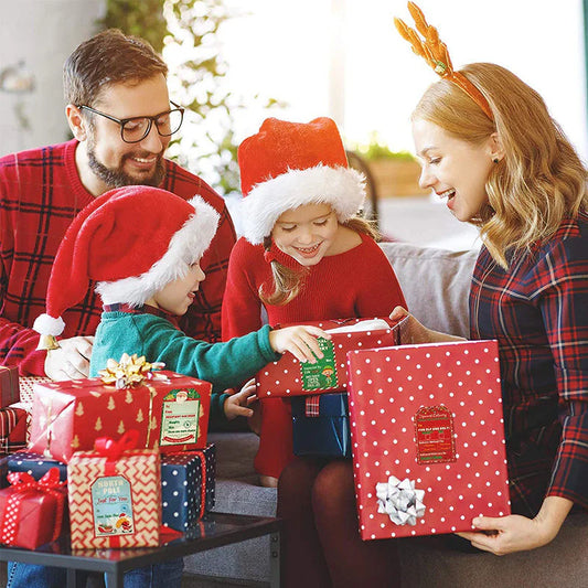 Rouleau D' Autocollants Cadeaux de Noël (200 Pièces)