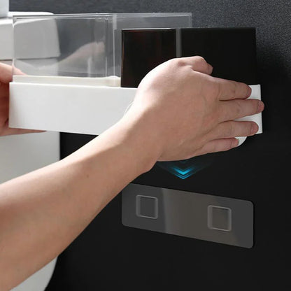 Boîte de Rangement pour Salle de Bain 3 en 1 Montée sur le Mur