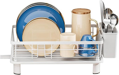 Support à Vaisselle Compact - avec Système D' Évacuation de L' Eau