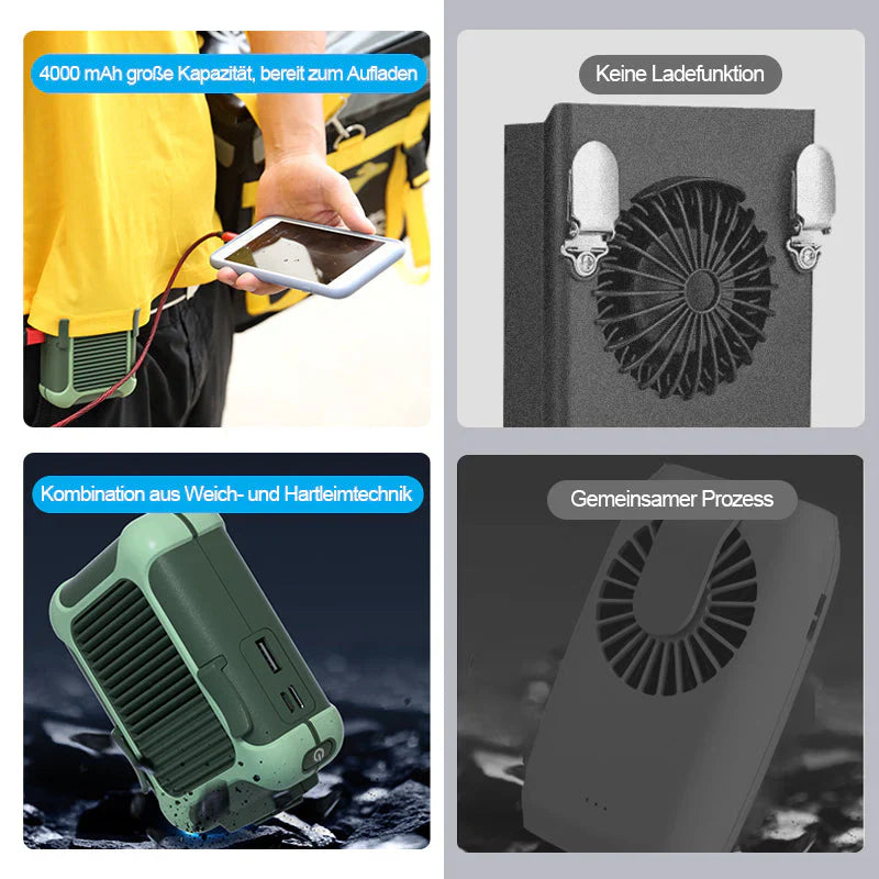 Ventilateur de Hanche Rechargeable par Usb - Rester Frais Partout et Tout le Temps!