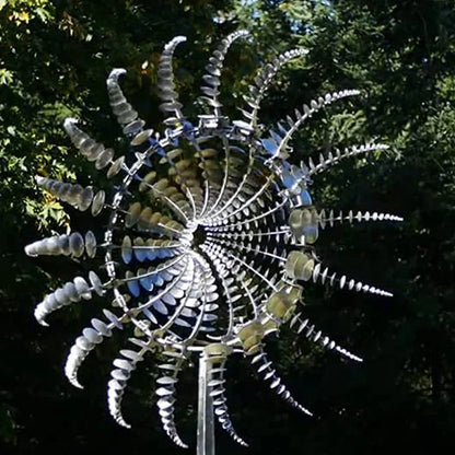 Moulin à Vent en Métal - un Mouvement Magique pour Ton Jardin