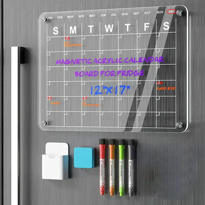 Planificateur Magnétique pour Réfrigérateur avec Set de Mémos