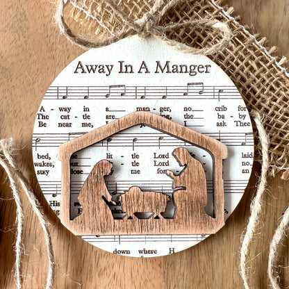 Ornement Musical de la Crèche en Partition Musicale