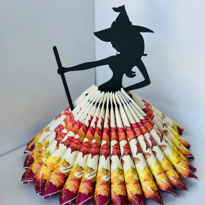 Envoûtement de Sorcière - Rond de Serviette en Bois pour une Décoration de Table Magique