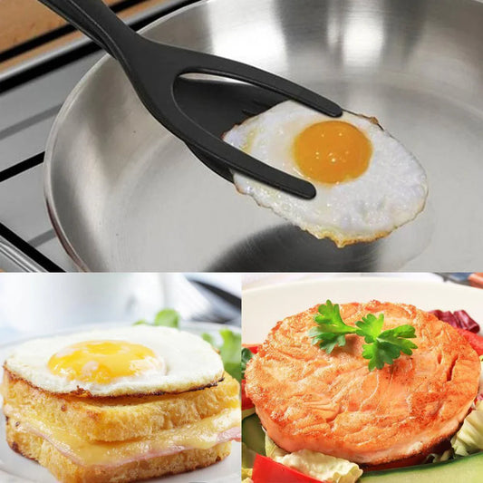 Utilitaire de Cuisine Multifonctionnel - Pince et Spatule en un Seul Objet