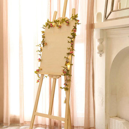 Chaîne Lumineuse en Rotin à Alimentation Solaire - Lumière D' Ambiance pour Votre Maison