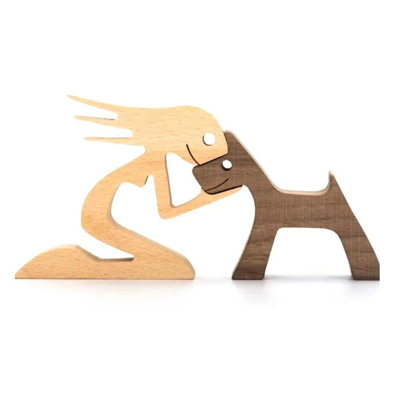 Momentcœur - Sculpture en Bois Sculptée à la Main