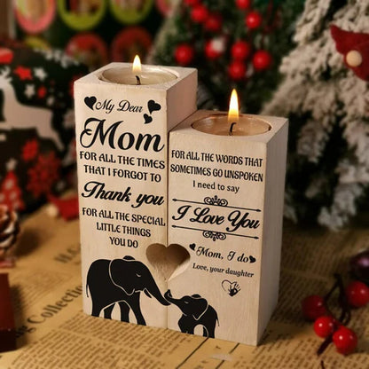 Porte-bougies en Bois - une Lumière Chaleureuse pour des Moments Particuliers