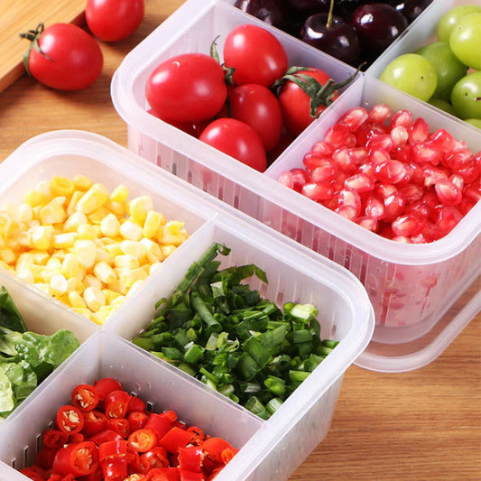 Boîte de Fraîcheur à 4 Compartiments - Parfait pour Tes Repas!