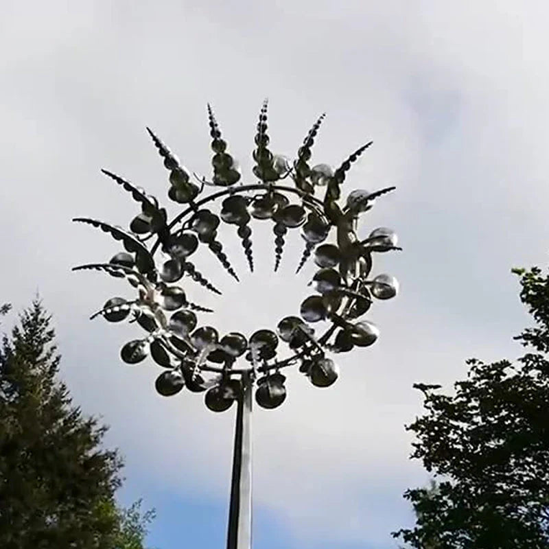 Moulin à Vent en Métal - un Mouvement Magique pour Ton Jardin