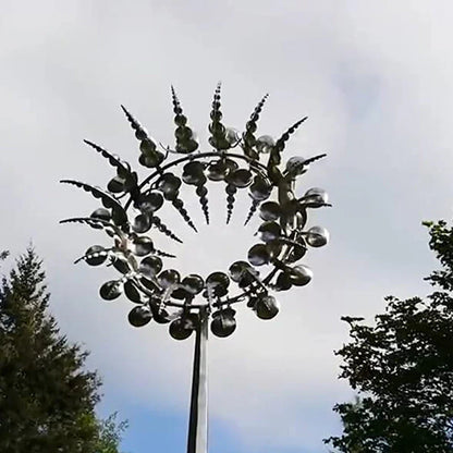 Moulin à Vent en Métal - un Mouvement Magique pour Ton Jardin